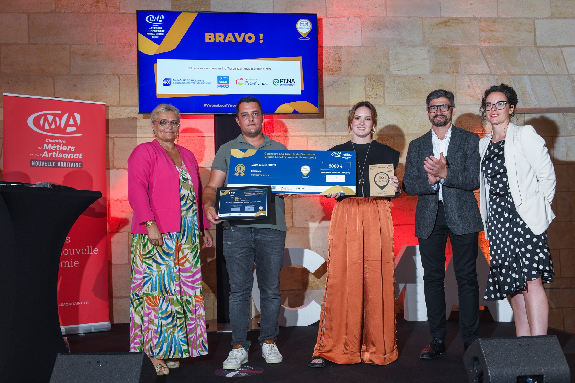 Infinity Pool Bordeaux - laureat 1er prix concours vivons local vivons artisanal cma gironde nouvelle aquitaine - Actualités